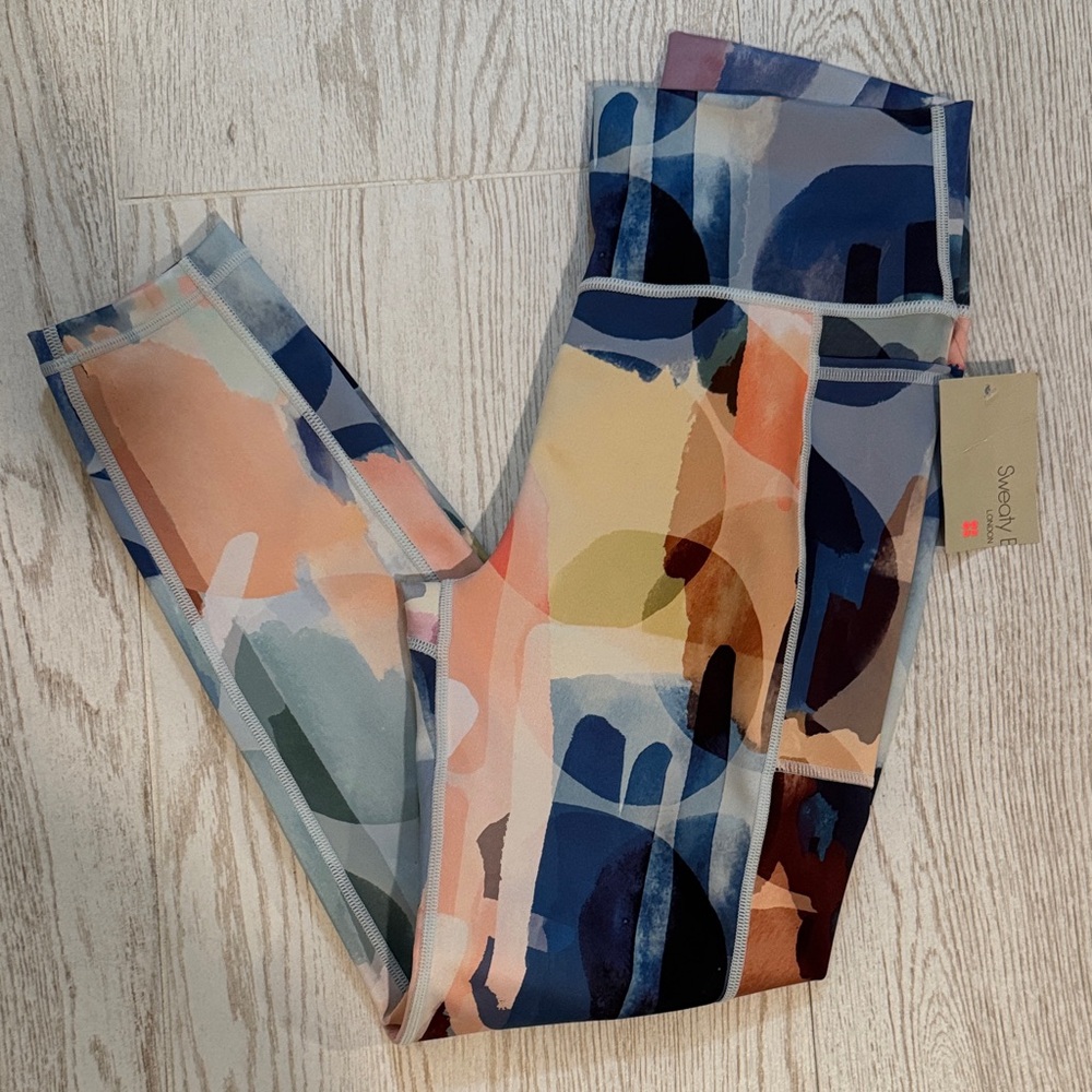 Sweaty Betty Colorful Abstract Leggings
